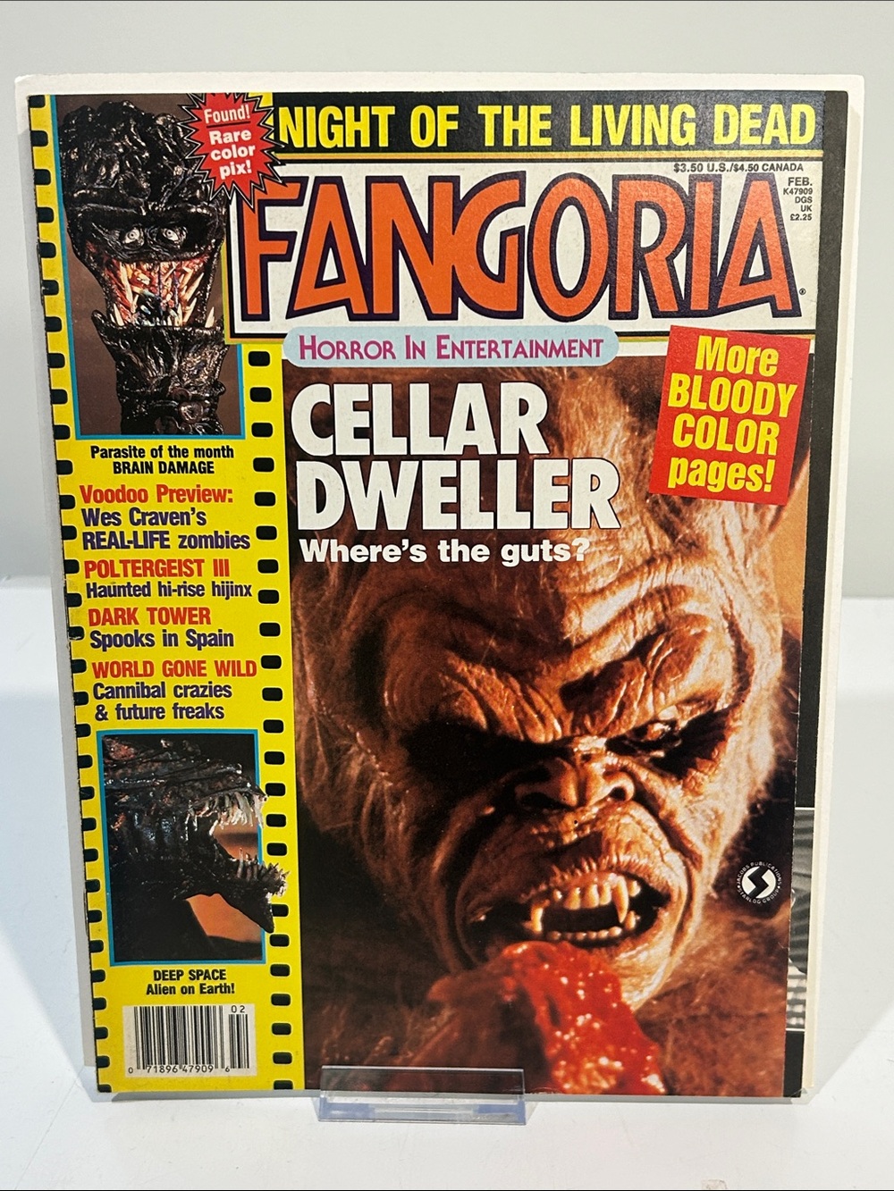 Fangoria #71 [Feb ‘88] Cellar Dweller cover [Vintage 80s/90s Horror Magazine]